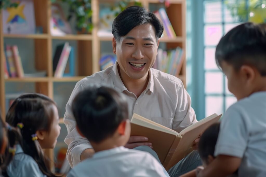 teachers working with parents