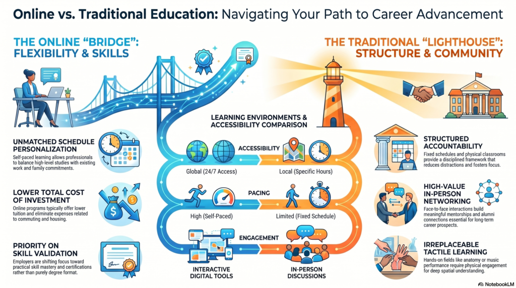 online education vs traditional education